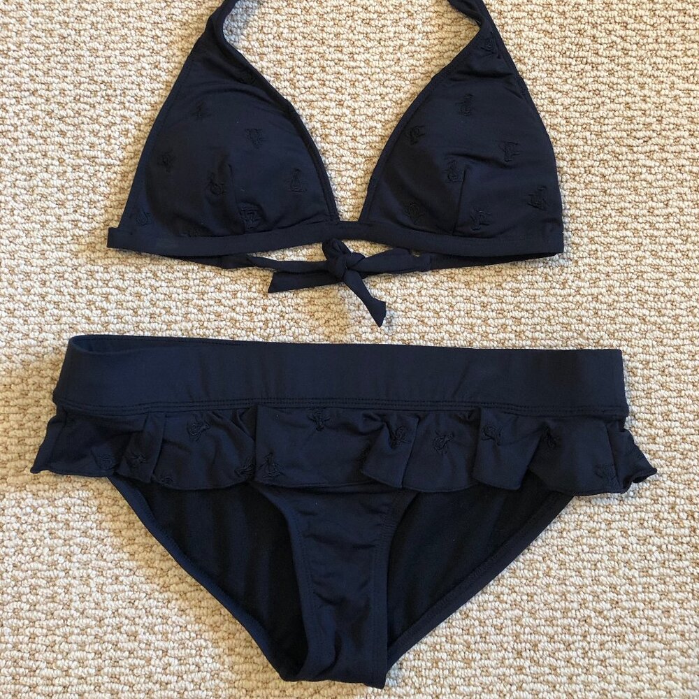 NWOT Women's Original Penguin 2pc Skimpy Halter Bikini Swim Set SzS/M